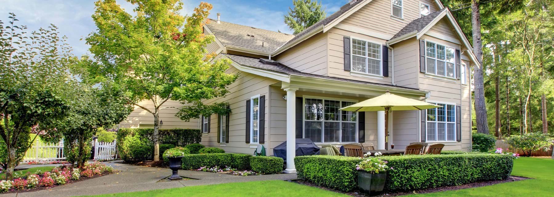 Front of house for home insurance